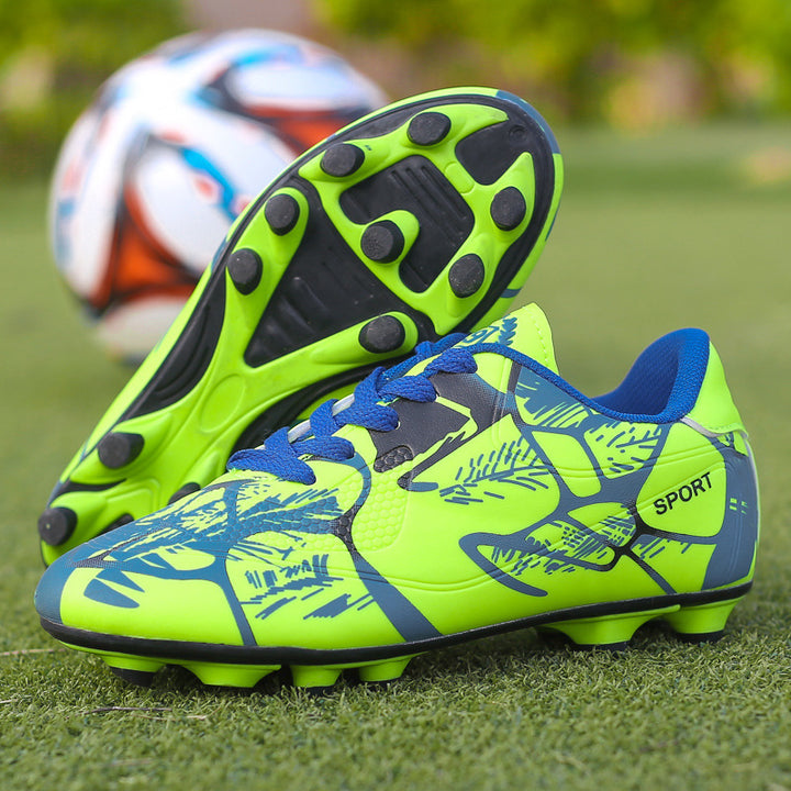 Unisex Kinder Fußballschuh mit TPU‑Stollen, strapazierfähigem Kunstlederoberteil und gepolstertem Einstieg – Tavélo