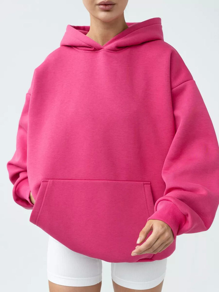 Damen nan oversized Kapuzenpullover mit Kängurutasche und dropped-shoulder Schnitt Echo Archiv