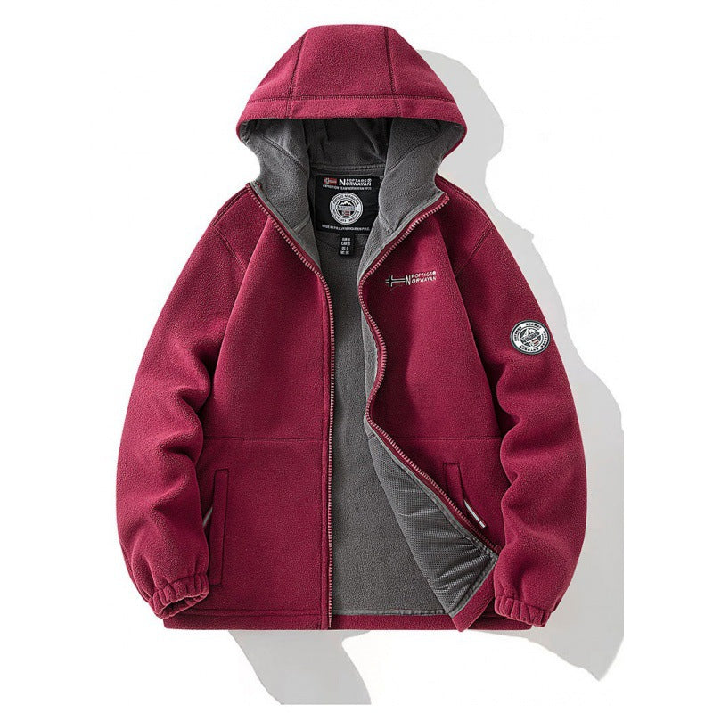 Herren Fleecepullover mit Kapuze Echo Archive