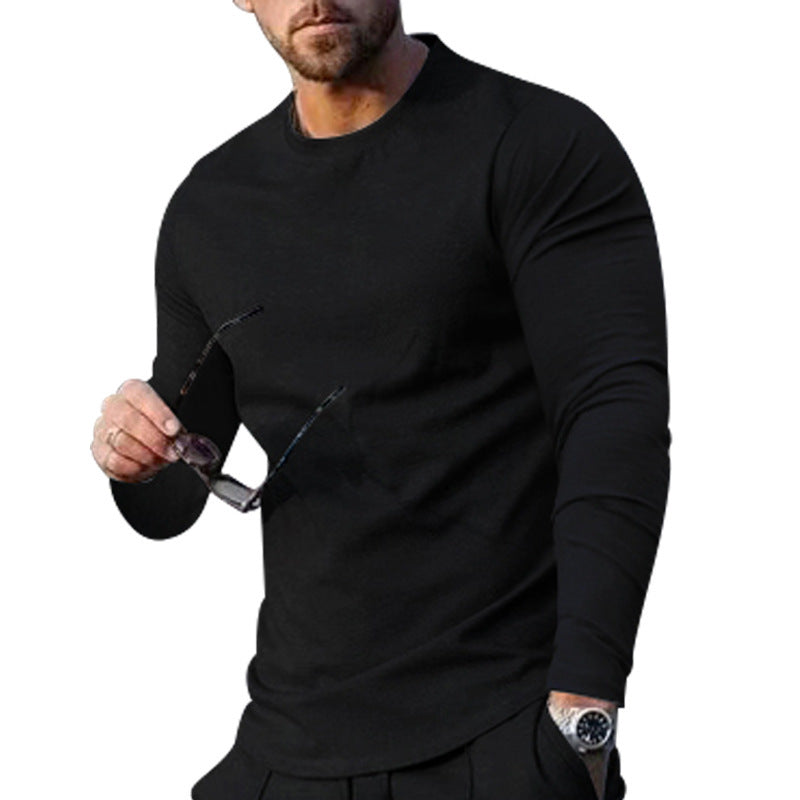Herren langärmliges T-Shirt mit modischem Schnitt und hochwertigem Baumwollmix Echoarchiv