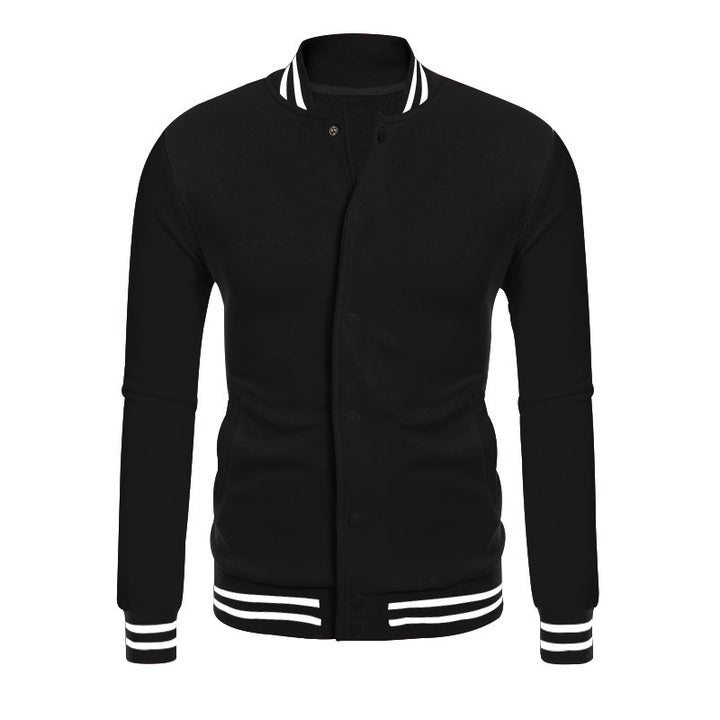 Herren Sportjacke mit kontrastierenden Bündchen und modernen Druckknöpfen Echoarchiv