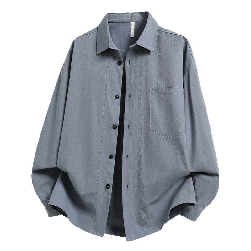 Herren Lässiges Overshirt aus luftiger Baumwolle mit praktischen Taschen Echoarchiv
