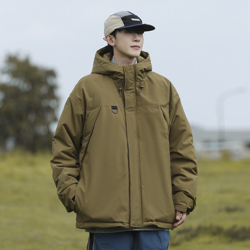 Herren technische Winterjacke mit verstellbarem Kapuzenkragen Echoarchiv