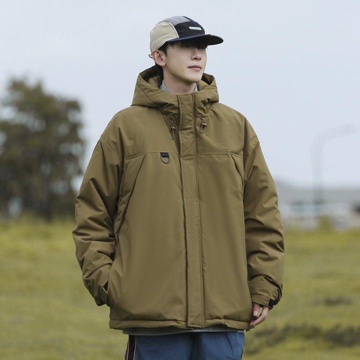 Herren technische Winterjacke mit verstellbarem Kapuzenkragen Echoarchiv