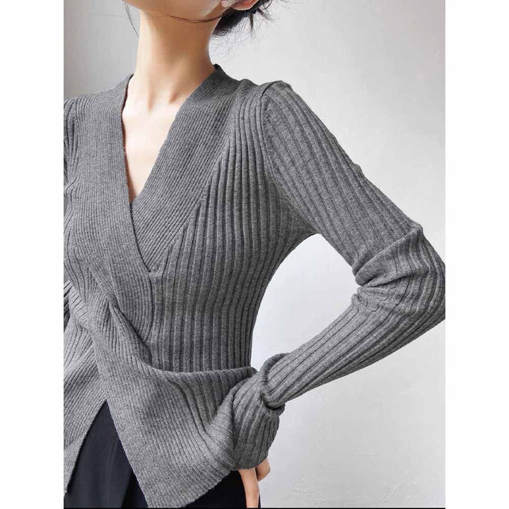 Damen Elegante Wickelstrickjacke Echo Archiv