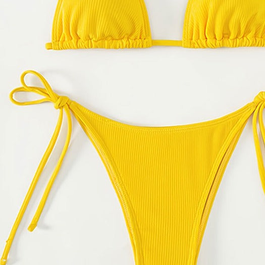 Damen Triangel-Bikini mit dekorativen Schnürdetails Echo Archiv