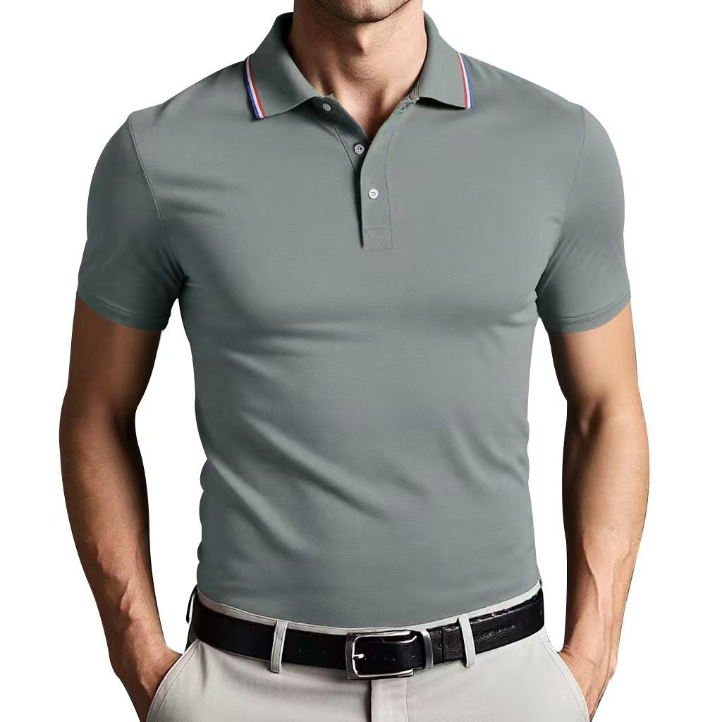 Herren Poloshirt mit farblich abgesetztem Kragen Echoarchiv