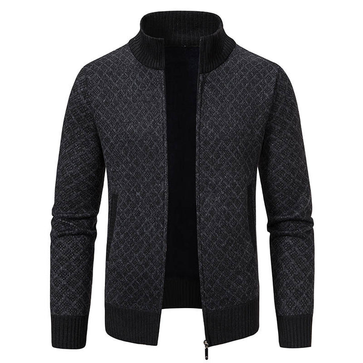 Herren modischer Strickblazer mit strukturiertem Muster Echoarchiv
