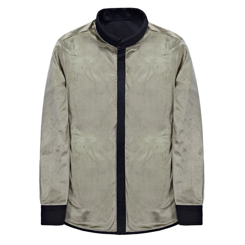 Herren Overshirt-Hemdjacke mit Sherpa-Innenfutter und Brustpattentaschen Echo Archiv