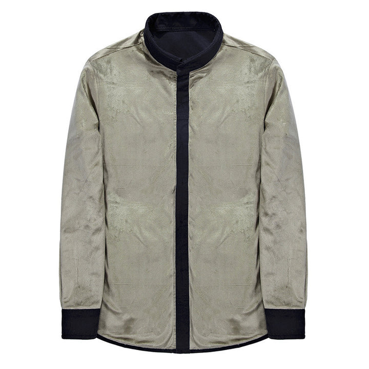 Herren Overshirt-Hemdjacke mit Sherpa-Innenfutter und Brustpattentaschen Echo Archiv