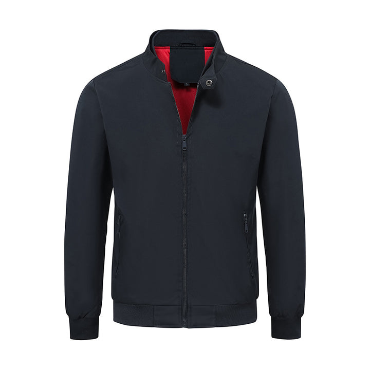 Herren Leichter Softshell‑Blouson mit Stehkragen, Reißverschluss und Kontrastfutter Echo Archiv