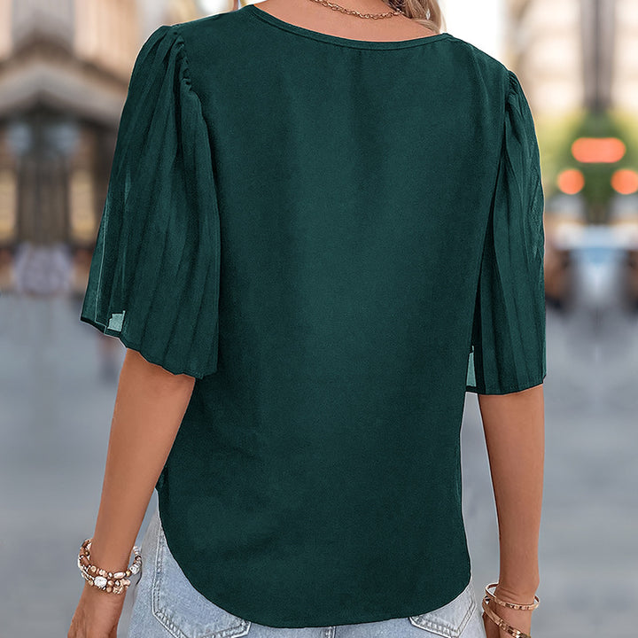 Damen Moderne Bluse mit Volantärmeln Echo Archiv