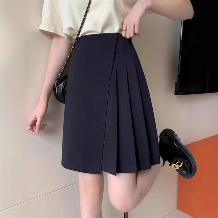 Damen Plissierter Minirock mit hoher Taille Echoarchiv