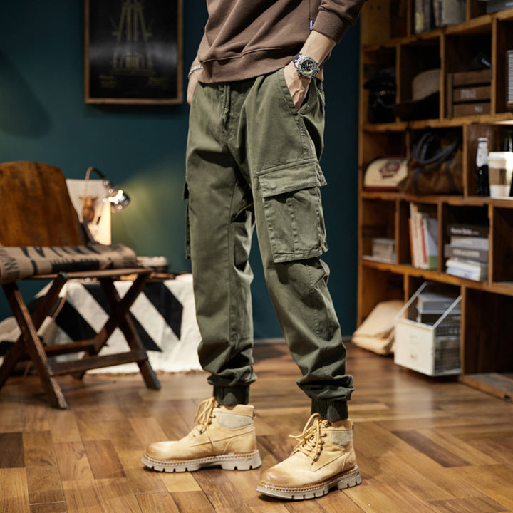 Herren Urban‑Utility Relaxed‑Fit Cargo‑Jogginghose mit Tunnelzug und Mehrfach‑Taschen Echo Archiv