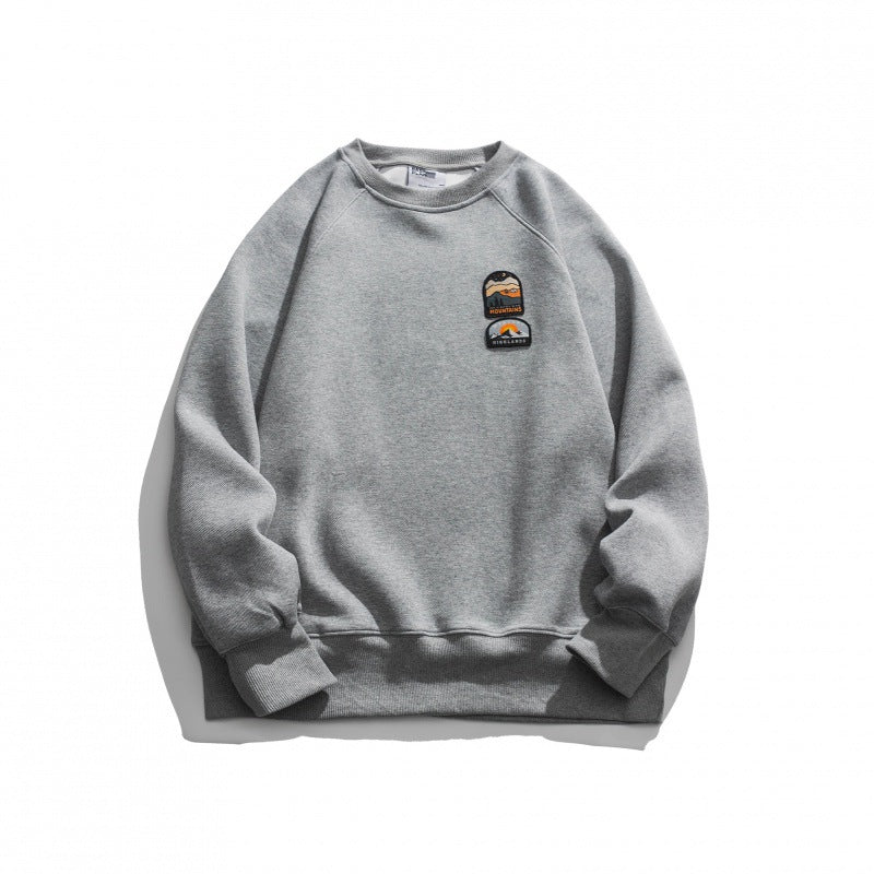 Unisex Oversize-Sweatshirt mit Raglanärmeln und Berg-Patch Echo Archiv