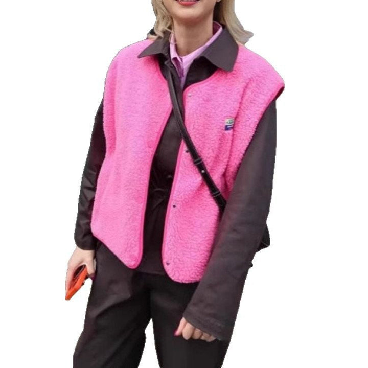 Damen komfortable Fleece-Weste Echoarchiv