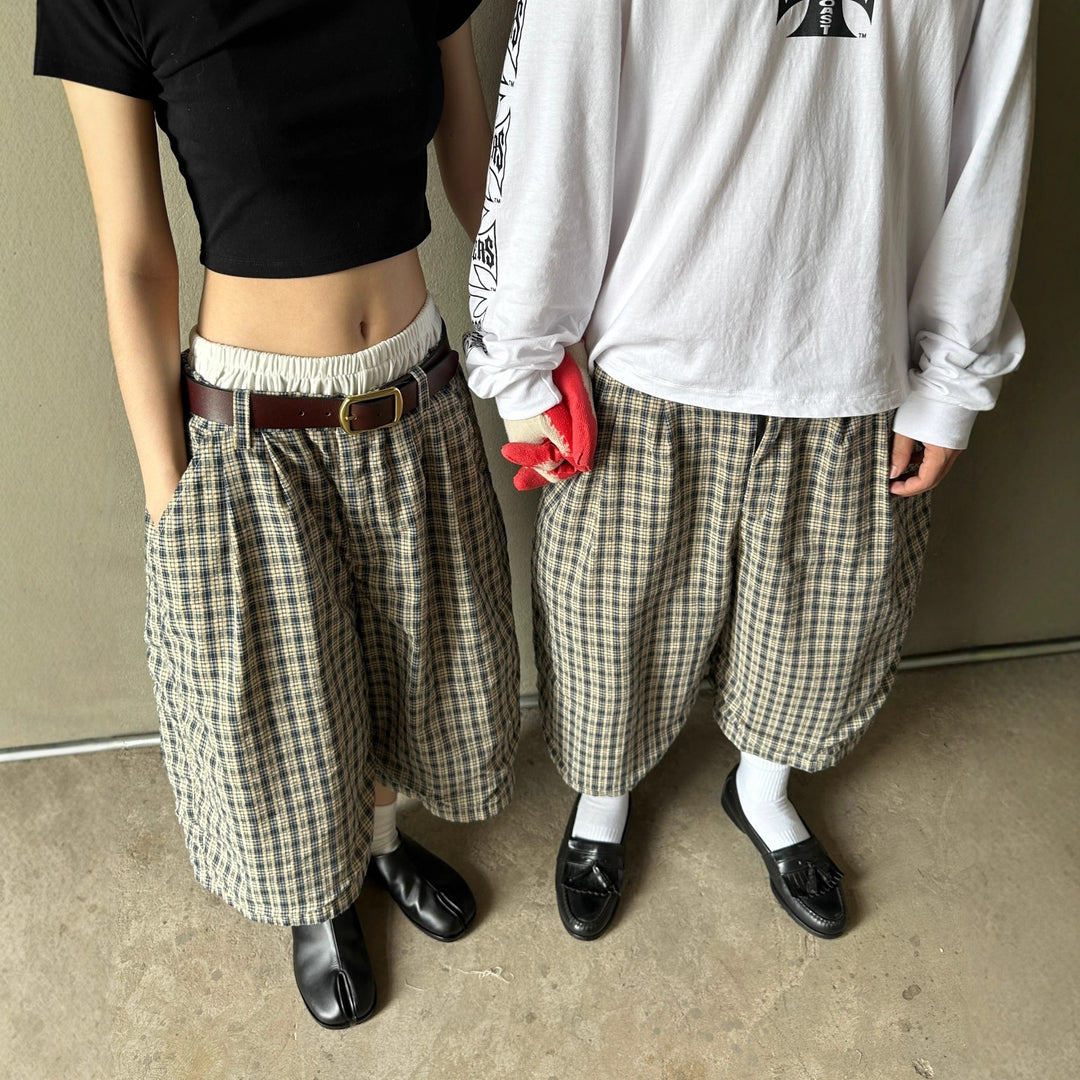 Damen Weit geschnittene Karoshorts Echo Archiv