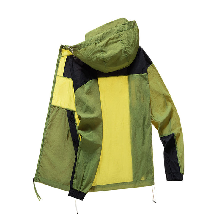 Herren winddichte Funktionsjacke mit verstellbarem Kapuzenkragen Echoarchiv