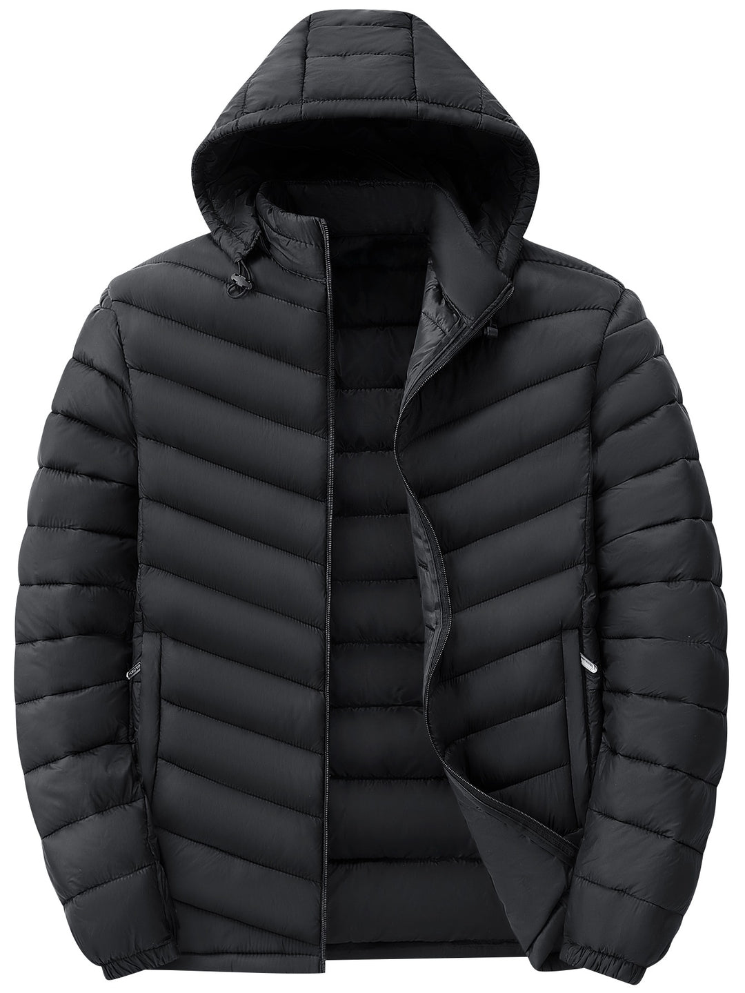 Herren Ultraleichte gesteppte Kapuzenjacke mit Thermofüllung & Packable‑Design Echoarchiv