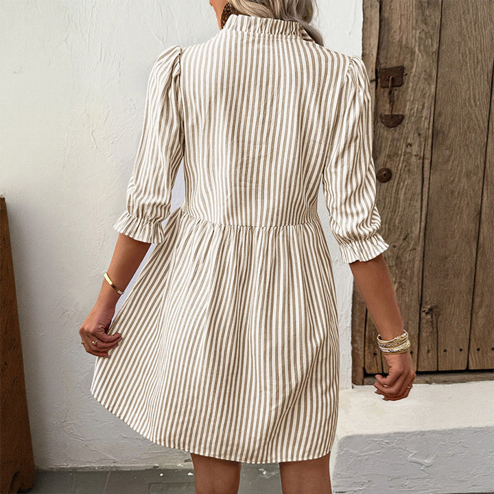 Damen Verspieltes Hemdblusenkleid mit Rüschen Echo Archiv