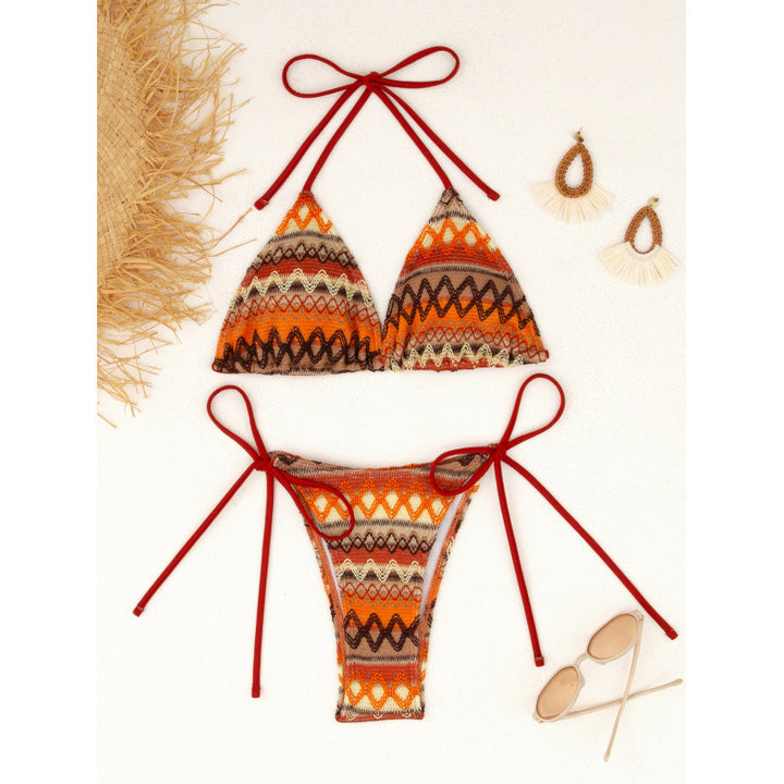 Damen Triangel-Bikini mit farbenfrohem Muster Echo Archiv