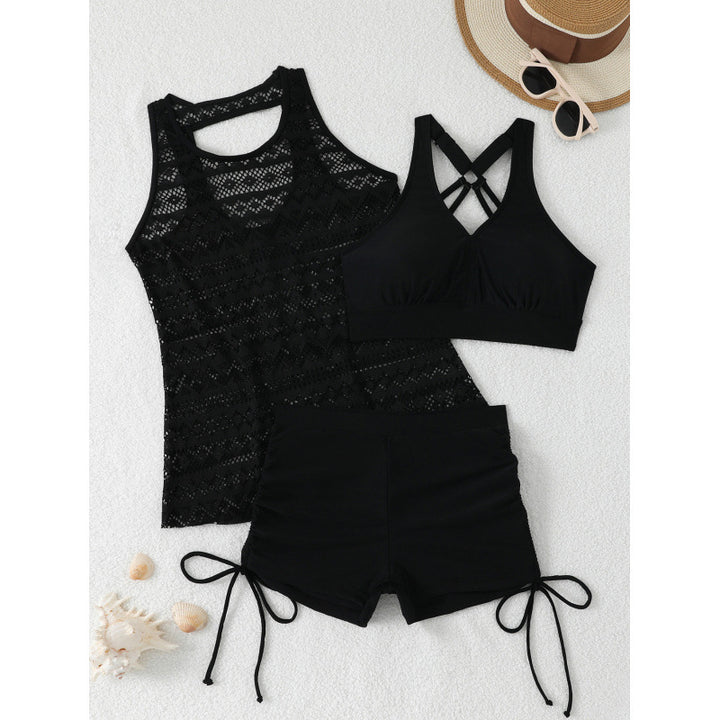 Damen Tankini-Set mit modischem Muster und komfortablem Shorts Echo Archiv