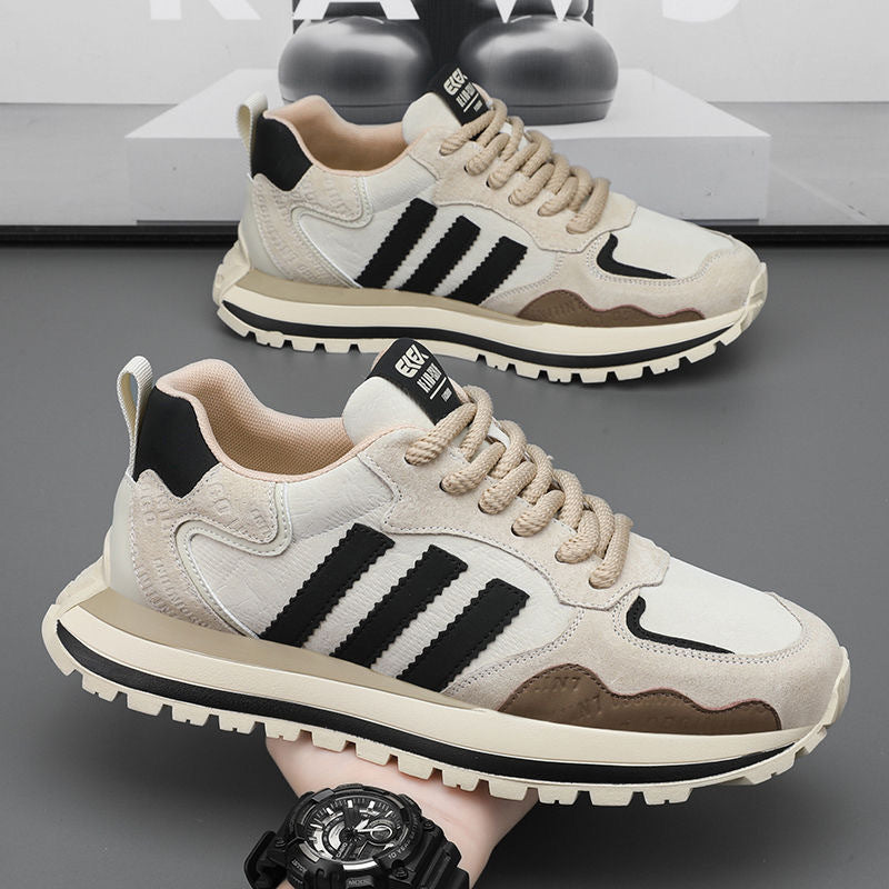 Herren Retro-Sneaker mit Wildleder-Overlays und gedämpfter Profilsohle Echoarhiv