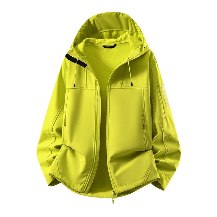Herren Softshell-Jacke mit Fleecefutter, wasserabweisend und kapuzenverstärkung Echoarchiv