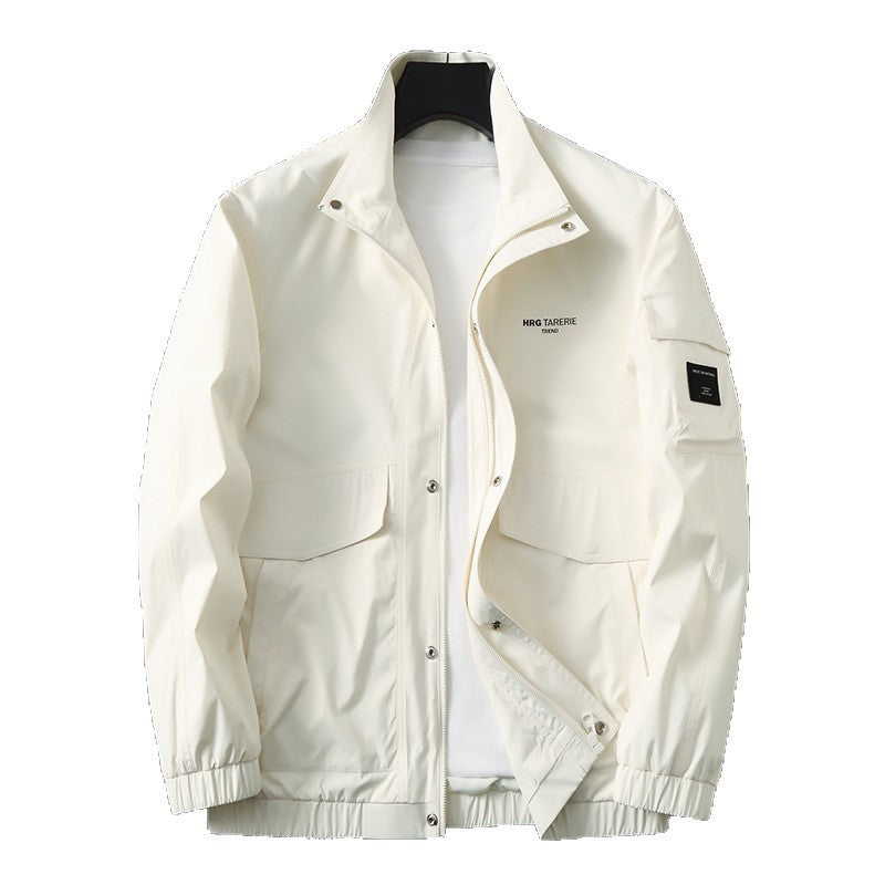 Herren Funktionale Fieldjacke mit Stehkragen, Armtasche und Pattentaschen Echo Archiv