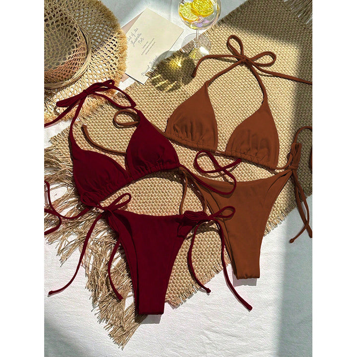 Damen Triangel-Bikini Set mit verstellbaren Bindebändern Echo Archiv