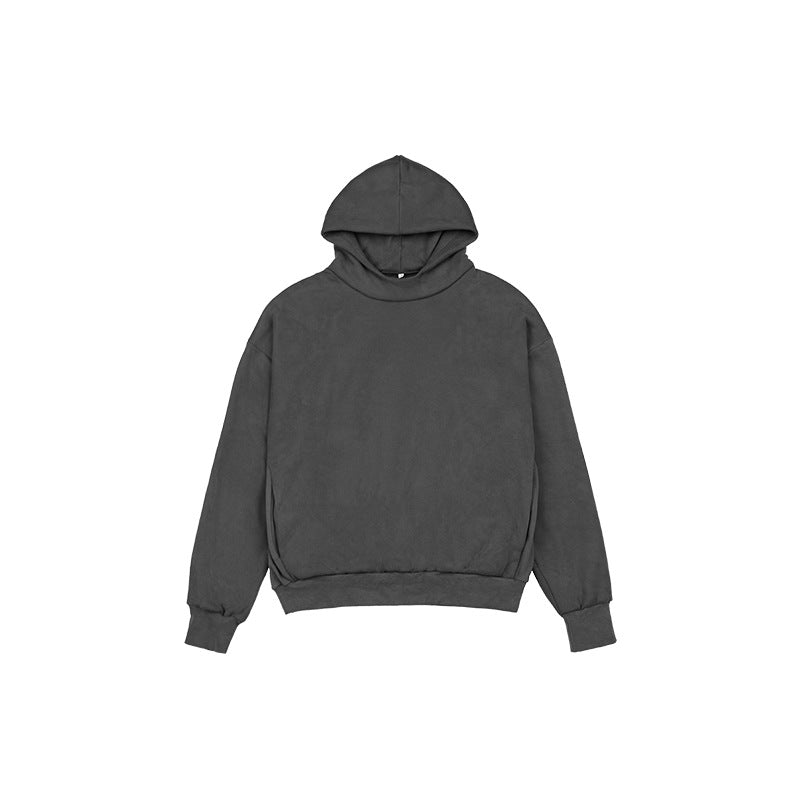 Unisex Minimalistischer Kapuzenpullover im Clean-Look mit verstärktem Kragen Echo Archiv