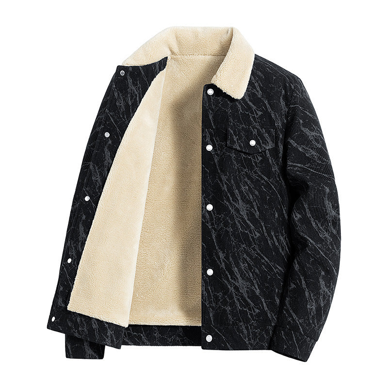 Herren Gemusterte Cordjacke Echo Archiv