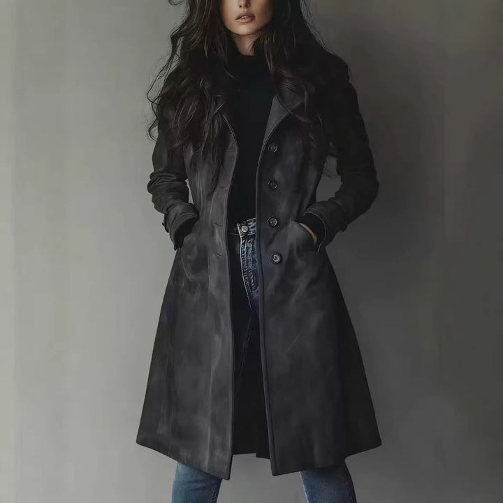 Damen Eleganter und Stilvoller Trenchcoat Echo Archiv
