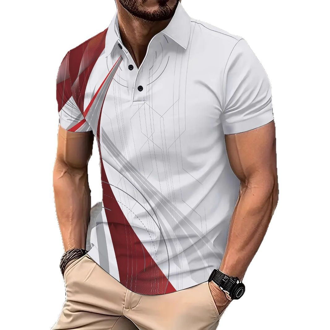 Herren Sportliches Polohemd mit innovativem Design Echoarchiv