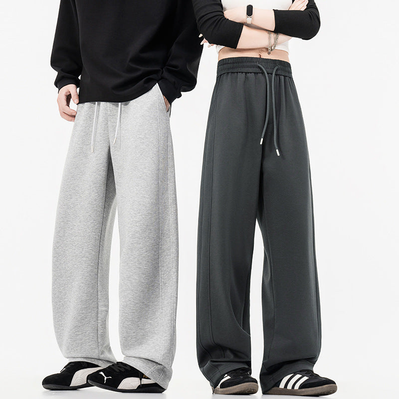 Damen weit geschnittene Lounge-Jogginghose mit elastischem Bund, Kordelzug und lässigem Culotte-Schnitt – Avélisse
