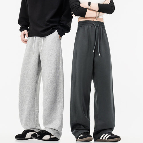 Damen weit geschnittene Lounge-Jogginghose mit elastischem Bund, Kordelzug und lässigem Culotte-Schnitt – Avélisse
