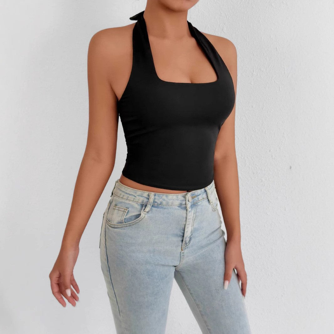 Damen Hochgeschlossenes Tanktop mit Quadrat-Ausschnitt Echo Archiv
