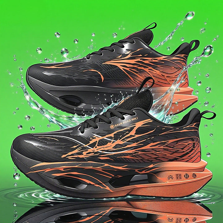 Unisex hydrodynamische Straßen- und Cross-Trainingsneaker mit teilgekapselter Hohlkern-Zwischensohle und reißfestem Ripstop-Obermaterial – Tavélo