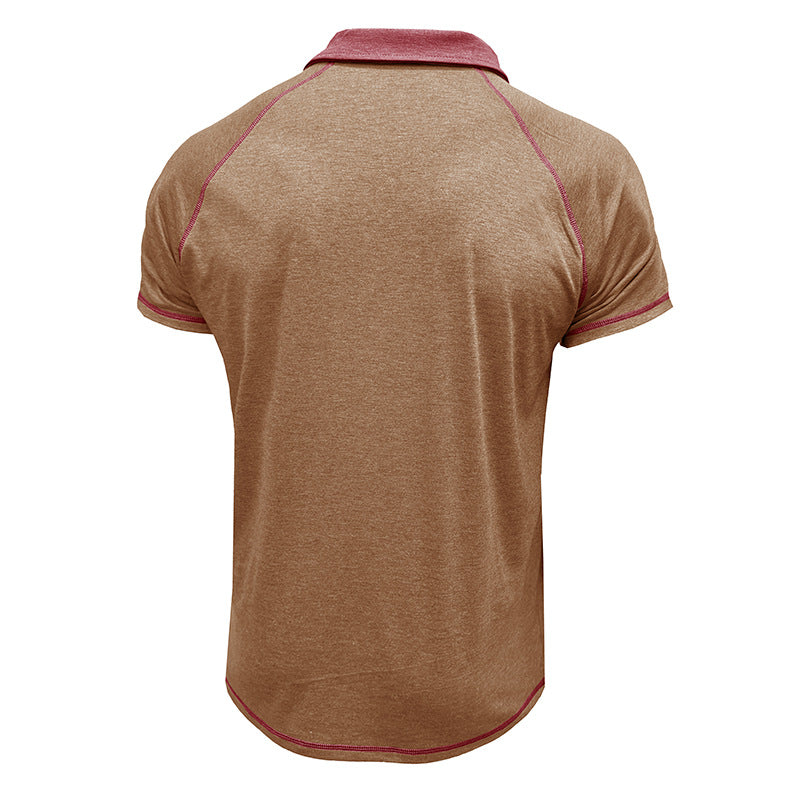 Herren lässiges Poloshirt mit kontrastierenden Einfassungen und hochwertigem Baumwollmix Echoarchiv