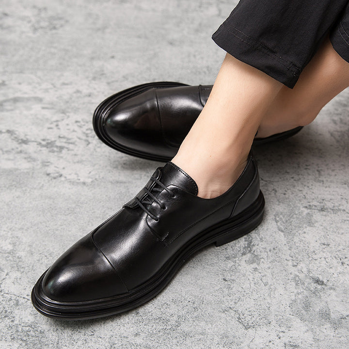 Herren elegante Vollleder Derby-Schnürschuhe mit gepolstertem Komfortfußbett Echo Archiv
