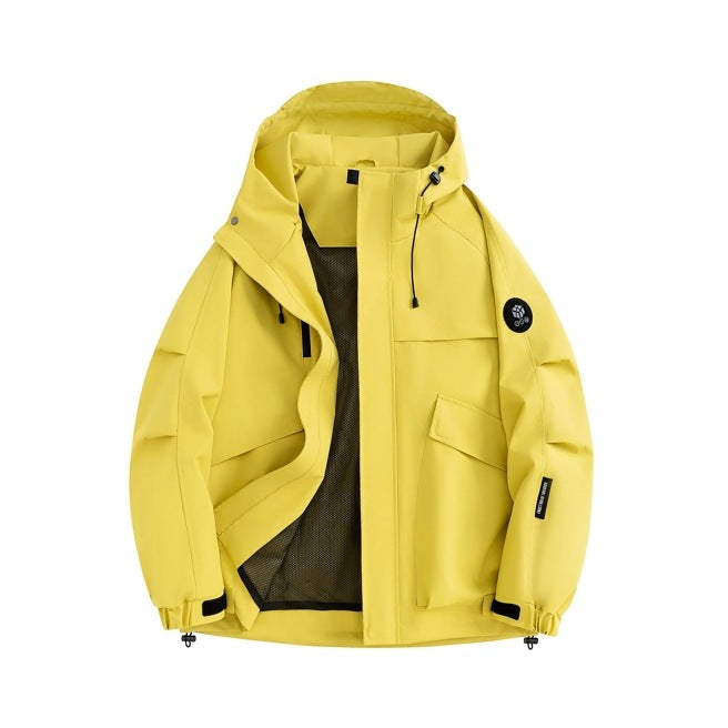 Herren multifunktionale Outdoor-Jacke mit verstellbarer Kapuze Echoarchiv