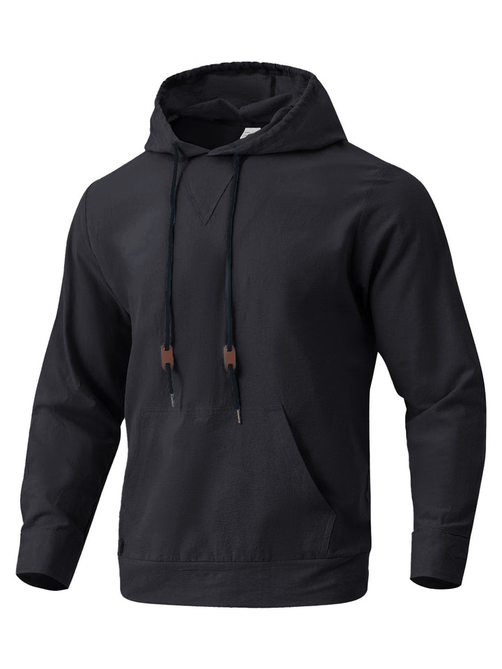 Herren lässiger Kapuzenpullover mit einzigartigem V-Design und praktischen Taschen Echoarchiv