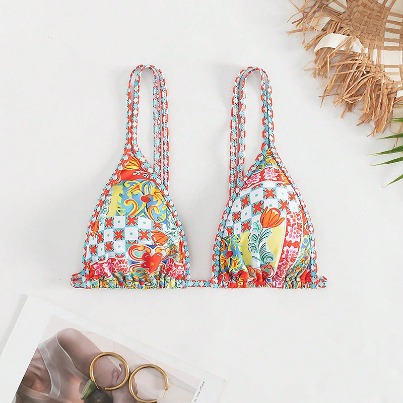 Damen Triangel-Bikini mit buntem Muster Echo Archiv
