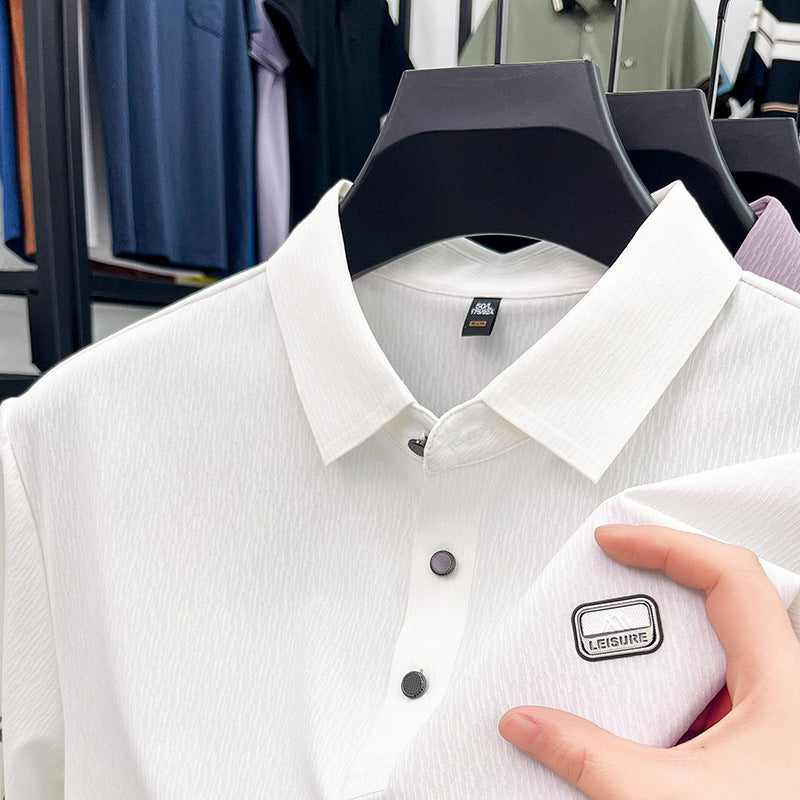Herren Freizeit Polohemd mit strukturiertem Gewebe Echoarchiv