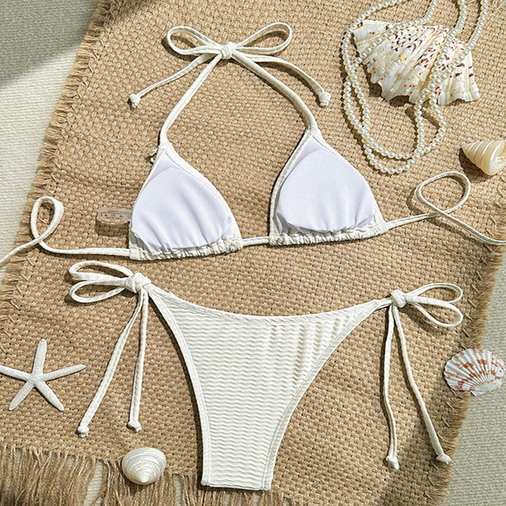 Damen Triangel-Bikini Set mit floralen Akzenten Echo Archiv