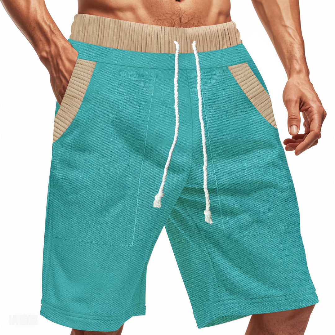 Herren lässige Shorts mit elastischem Bund und praktischen Seitentaschen Echoarchiv