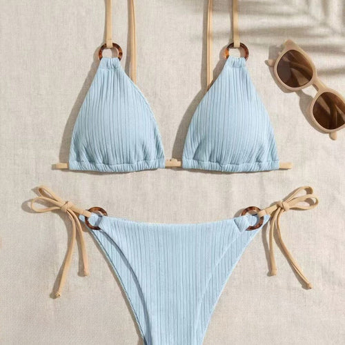 Damen Dreiecksbikini mit verstellbarem Träger Echo Archiv