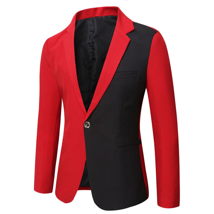 Herren eleganter zweifarbiger Blazer mit modernem Schnitt Echoarchiv