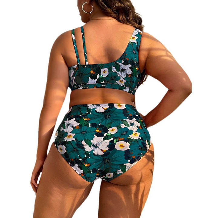 Damen Hochgeschnittenes Floral-Bikini-Set mit Wickeloberteil Echo Archiv