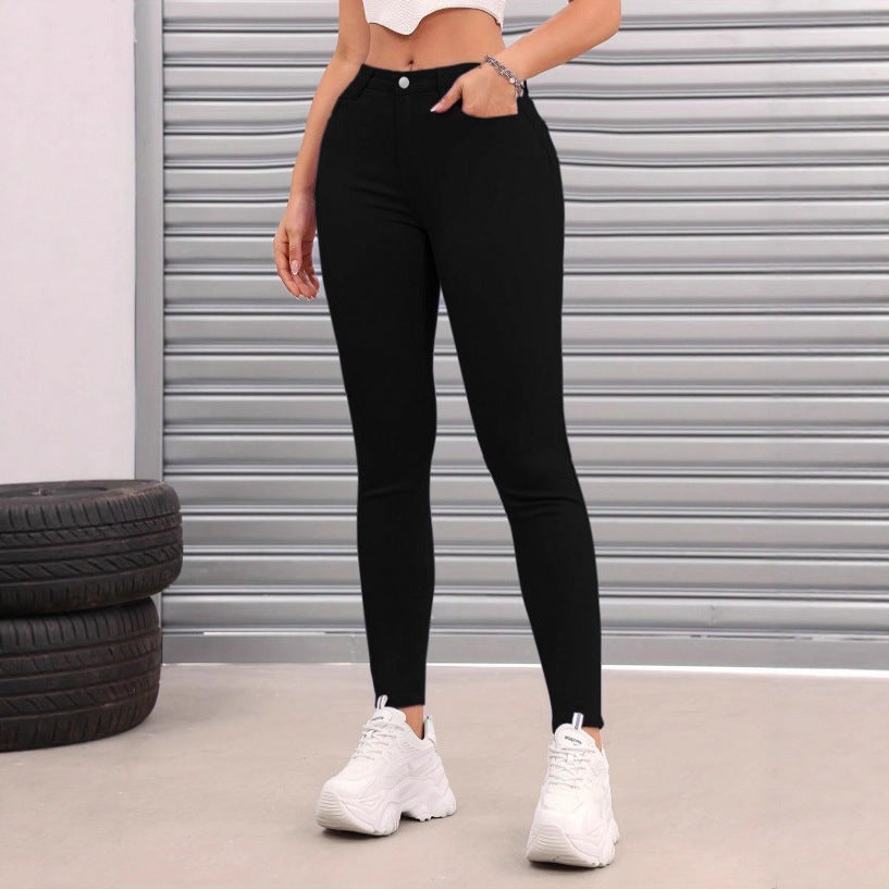Damen Thermo-High-Waist-Fleece-Jeggings im Jeans-Look Echo Archiv